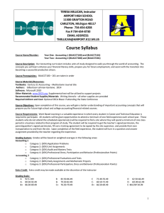 Accounting Syllabus - CTE Business/Marketing Classes at AHS