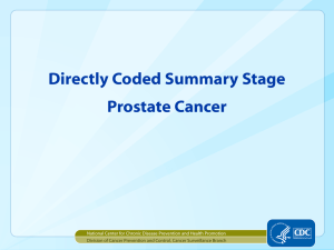 Directly Coded Summary Stage: Prostate Cancer