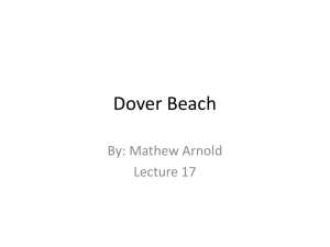 Dover Beach lect 17