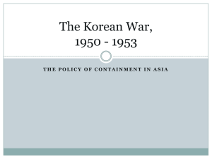 The Korean War, 1950 - 1953 - pams