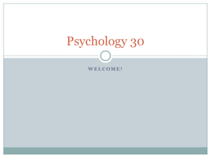 Psychology 30