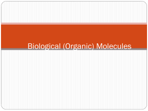 Biological (organic) Molecules