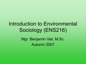 Introduction to Environmental Studies (ENS216)
