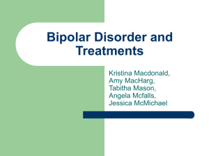 Bipolar Disorder - People Server at UNCW