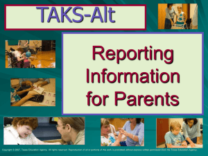 TAKS-Alt for Parents