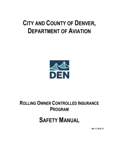 DIA Safety Plan - DIA Business Center Home Page