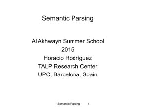 Semantic Parsing