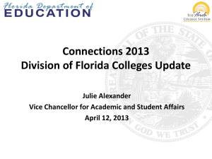 State Policy & Division Update - Florida Department of Education