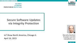 Secure Software Updates via Integrity Protection