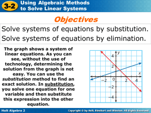 y Holt Algebra 2 3-2