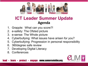 ICT update summer 2012 - Somerset Learning Platform