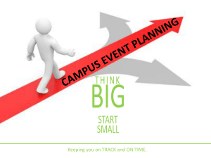 Campus Event Planning – May 2015