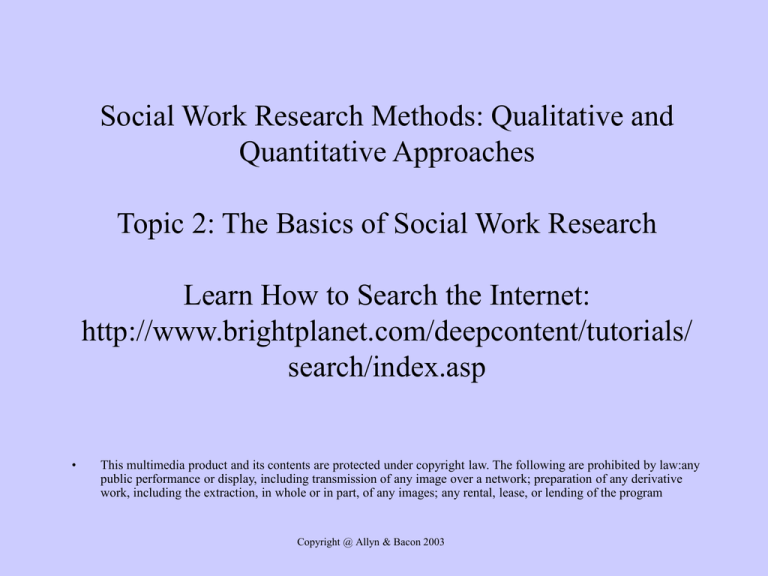 qualitative research in social work has 4 categories