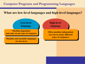 to view programming languages slides
