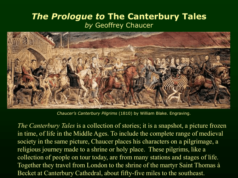 the canterbury tales prologue essay