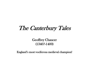 The Canterbury Tales - wchsburcham