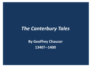 The Canterbury Tales - Worth County Schools