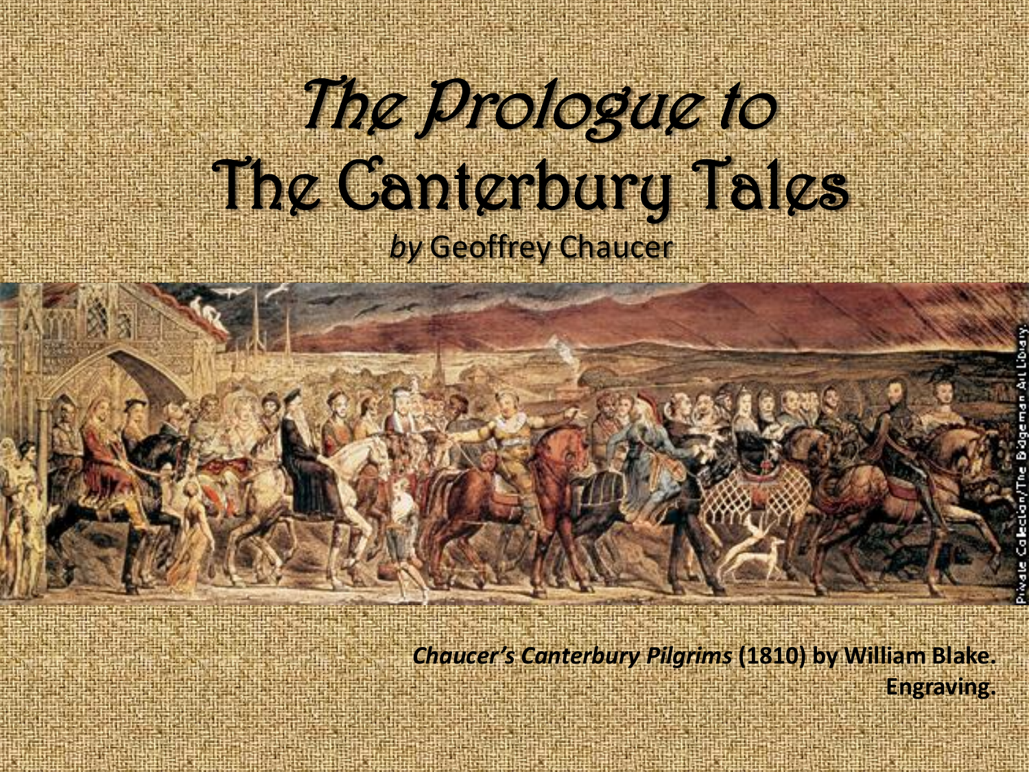 Canterbury tales prologue character chart