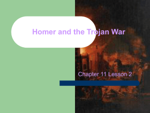 Homer and the Trojan War