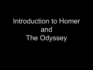 Intro to Homer and The Odyssey