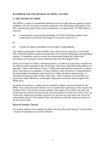 The degrees of MPhil and PhD (MS Word , 28kb)