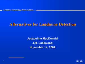 Alternatives for Landmine Detection