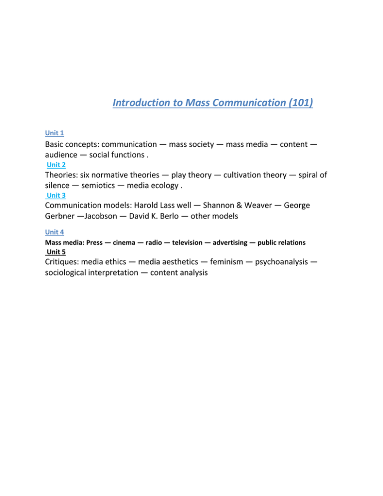 101-introduction-to-mass-communication