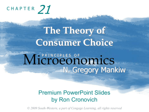 Chapter 21: The Theory of Consumer Choice