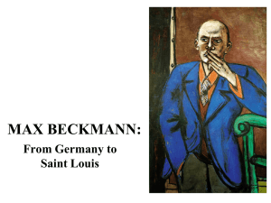CLASS IDENTITY IN MAX BECKMANN'S by
