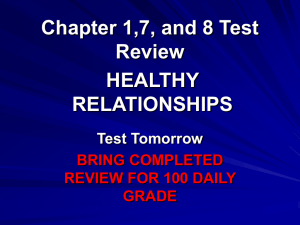 Chapter 1&7 Test Review