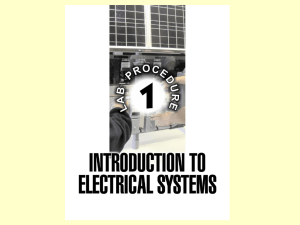 Lab 1: Introduction to Electrical Systems