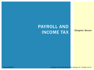Calculating Taxable Income and Tax Liability