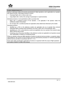 IOSA Checklist - Aviation Quality Services