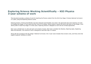 KS3 Physics 3-year scheme of work