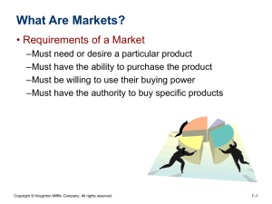 What Are Markets?