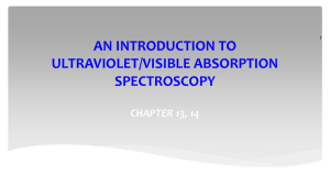 Lecture 4 UV_VIS Spectroscopy B