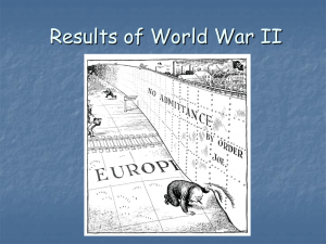 WWII Results of War