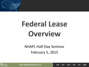 Federal Lease Overview