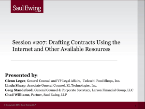 Drafting Contracts Using the Internet and Other Available Sources