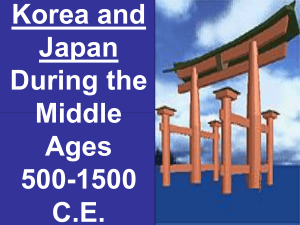 Japan and Korea In the Post-Classical