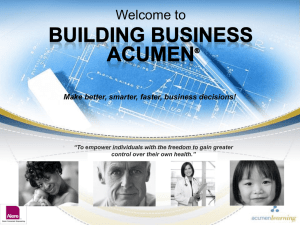 2010 - Acumen Learning
