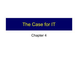 Lecture 7 - The Case..