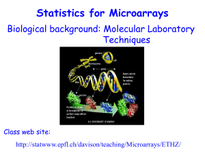 Lecture 2: Molecular Laboratory Techniques