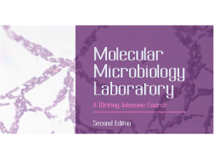 Required Texts: Molecular Microbiology Laboratory