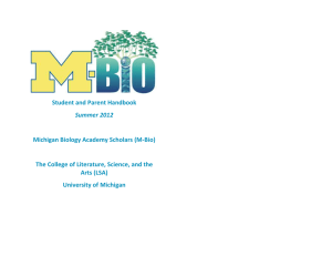 M-Bio - College of Literature, Science, and the Arts