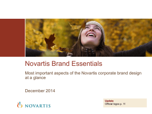The Novartis brand personality 3 Core brand elements