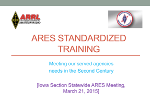 ARES Training - Iowa Section ARES