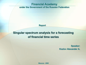 Financial time series analysis and forecasting