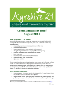 Developing rural Ayrshire: rural forums? 8