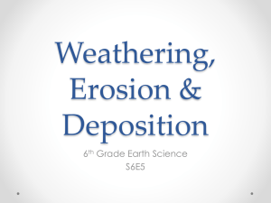 Weathering, Erosion & Deposition ppt
